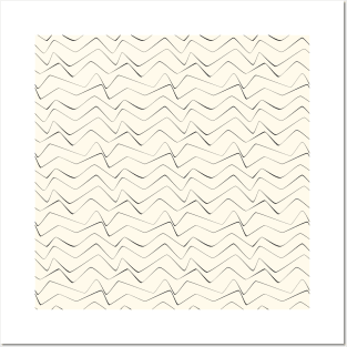 Minimal lines abstract stripes pattern Posters and Art